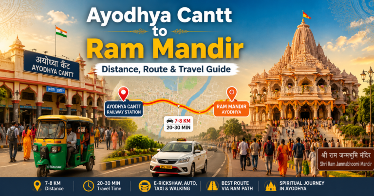 Ayodhya Cantt to Ram Mandir Distance, Route & Travel Guide