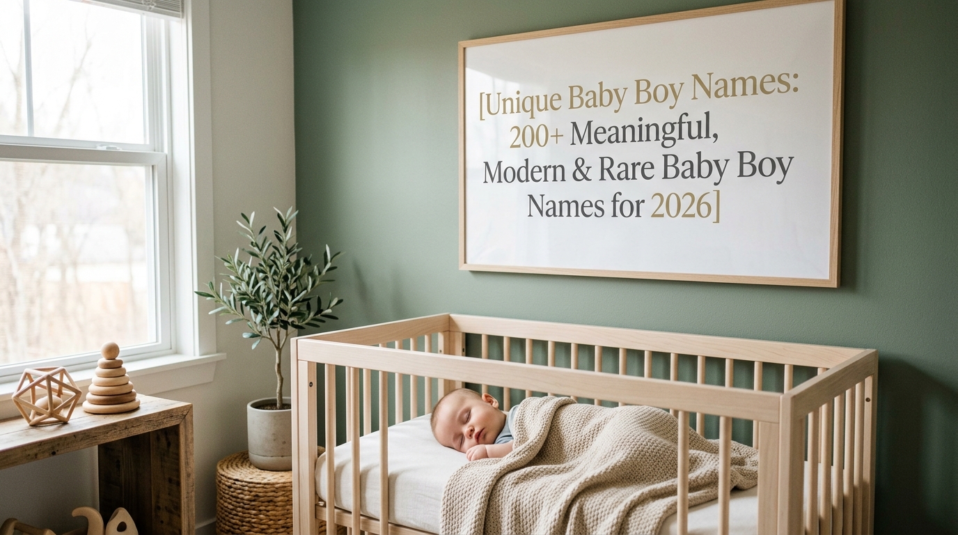 Unique Baby Boy Names: 200+ Meaningful, Modern & Rare Baby Boy Names for 2026
