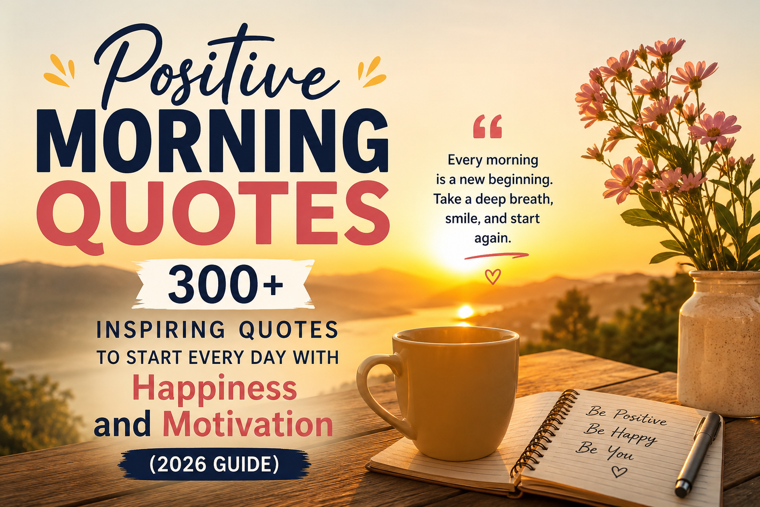 Positive Morning Quotes: 300+ Inspiring Quotes to Start Every Day with Happiness and Motivation (2026 Guide)